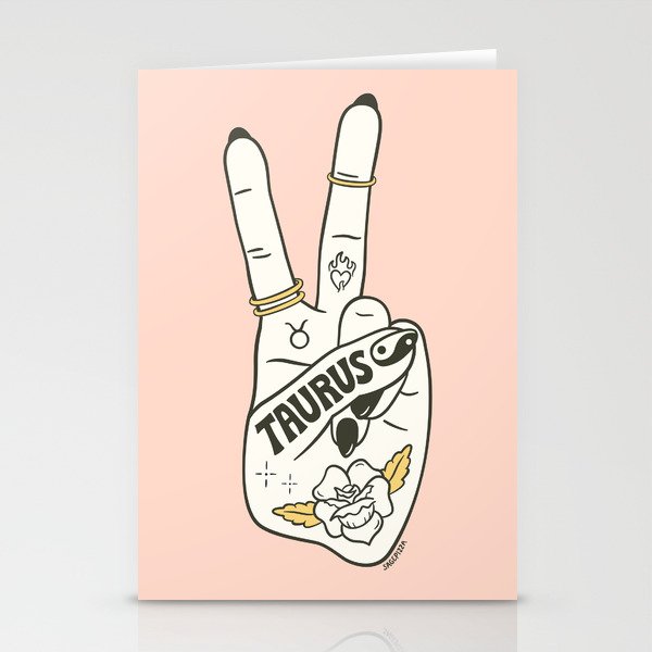 TAURUS (PEACE SIGN COLLECTION) Stationery Card Gallery Image 2