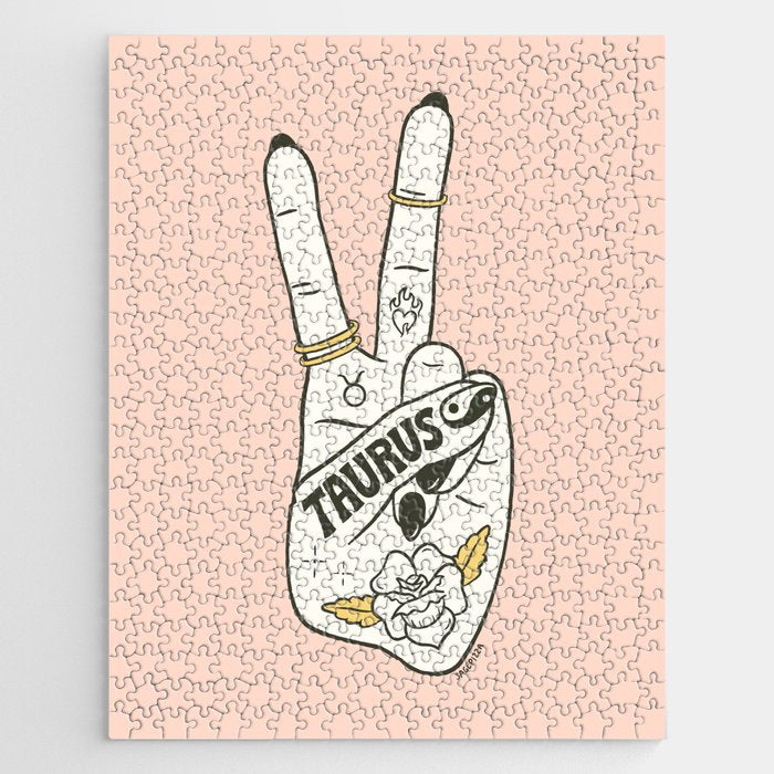 TAURUS (PEACE SIGN COLLECTION) Jigsaw Puzzle Gallery Image 1