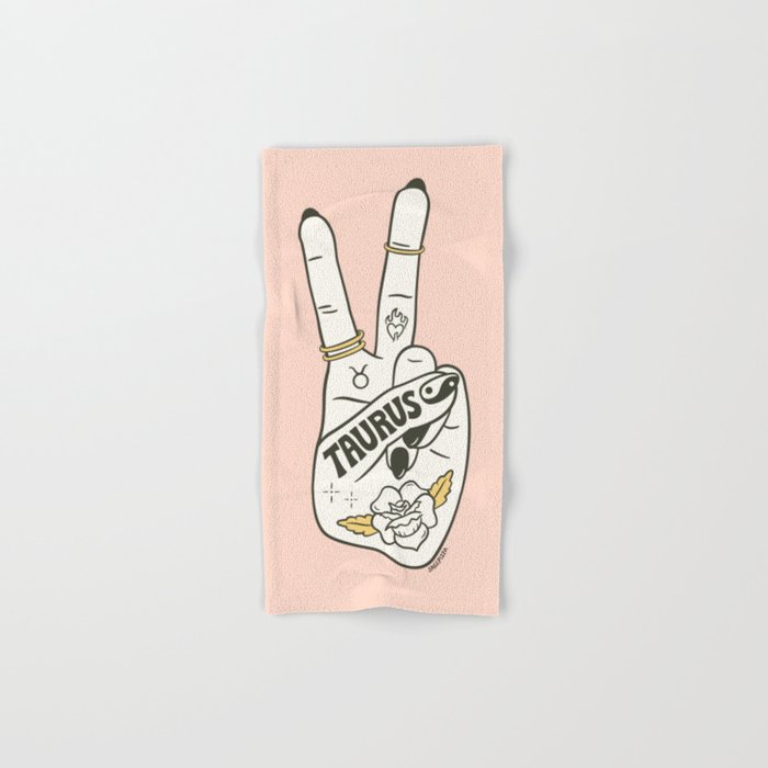 TAURUS (PEACE SIGN COLLECTION) Bath Towel Gallery Image 1