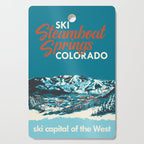 Steamboat Springs Vintage Ski Poster Cutting Board Gallery Image 1