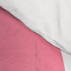 Mid Century Modern Abstract Lounge Pattern in Pink and White Comforter Gallery Image 4