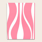 Mid Century Modern Abstract Lounge Pattern in Pink and White Notebook Gallery Image 4