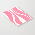 Mid Century Modern Abstract Lounge Pattern in Pink and White Notebook Gallery Image 2