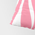 Mid Century Modern Abstract Lounge Pattern in Pink and White Pillow Sham Gallery Image 4