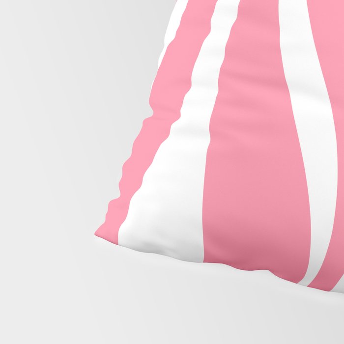 Mid Century Modern Abstract Lounge Pattern in Pink and White Pillow Sham Gallery Image 4