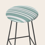Classic Stripes XXXVII - Sage Green Stool Gallery Image 2