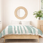Classic Stripes XXXVII - Sage Green Duvet Cover Gallery Image 3