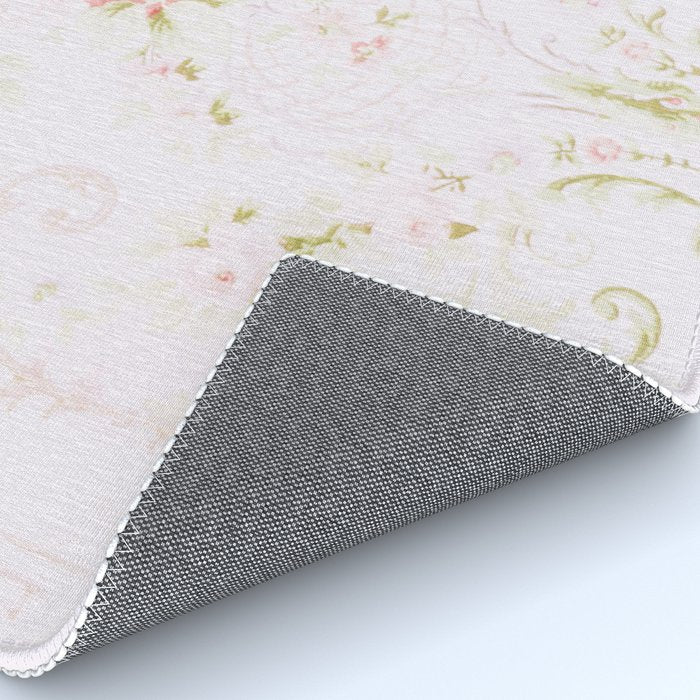 Parisian Shabby Chic Roses Vintage Wallpaper  Rug Gallery Image 4