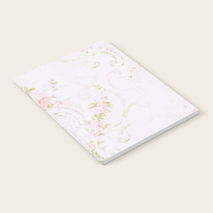 Parisian Shabby Chic Roses Vintage Wallpaper  Notebook Gallery Image 1