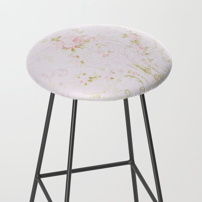 Parisian Shabby Chic Roses Vintage Wallpaper  Stool Gallery Image 2