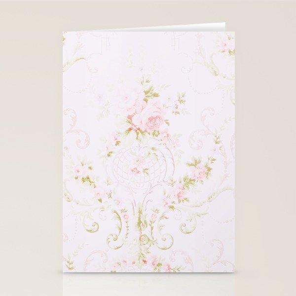 Parisian Shabby Chic Roses Vintage Wallpaper  Stationery Card Gallery Image 2