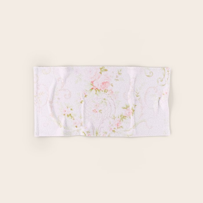 Parisian Shabby Chic Roses Vintage Wallpaper  Bath Towel Gallery Image 1