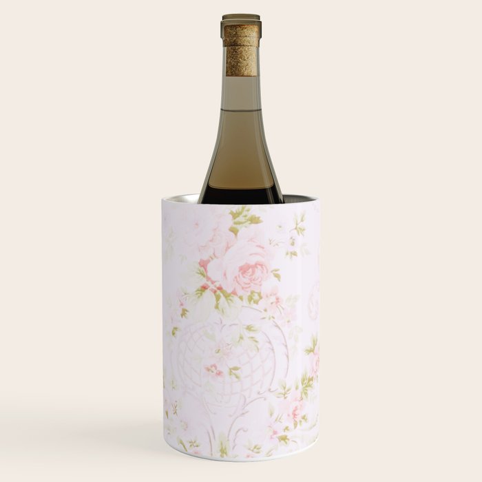 Parisian Shabby Chic Roses Vintage Wallpaper  Wine Chiller Gallery Image 1