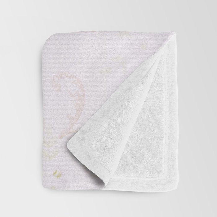Parisian Shabby Chic Roses Vintage Wallpaper  Throw Blanket Gallery Image 3