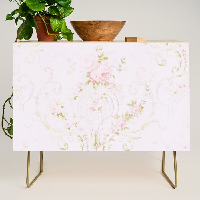 Parisian Shabby Chic Roses Vintage Wallpaper  Credenza Gallery Image 1