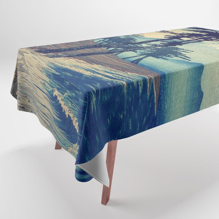 Late swimming after the floods in Hainsay Tablecloth Gallery Image 1