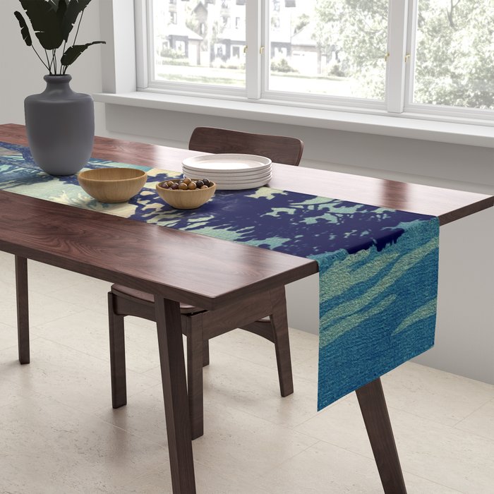 Late swimming after the floods in Hainsay Table Runner Gallery Image 2