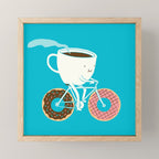 Coffee and Donuts Mini Art Print Gallery Image 1