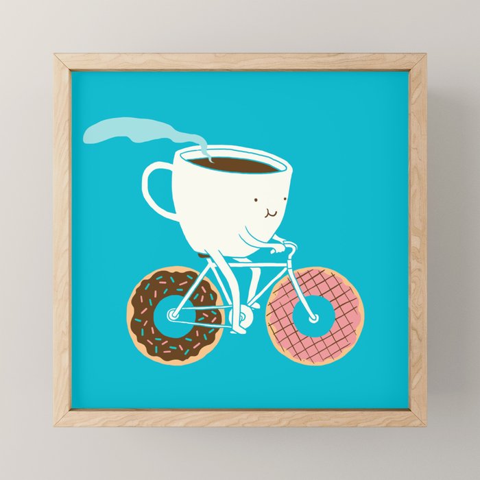 Coffee and Donuts Mini Art Print Gallery Image 1