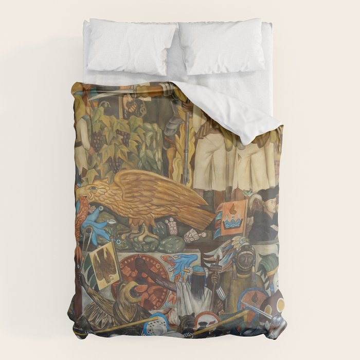 Diego Rivera Murals of the National Palace II Duvet Cover Gallery Image 1