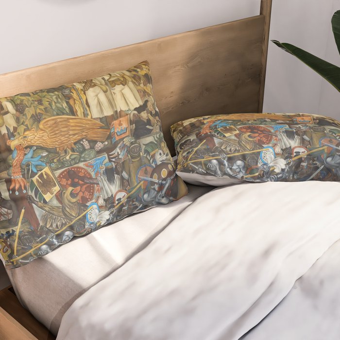 Diego Rivera Murals of the National Palace II Pillow Sham Gallery Image 2