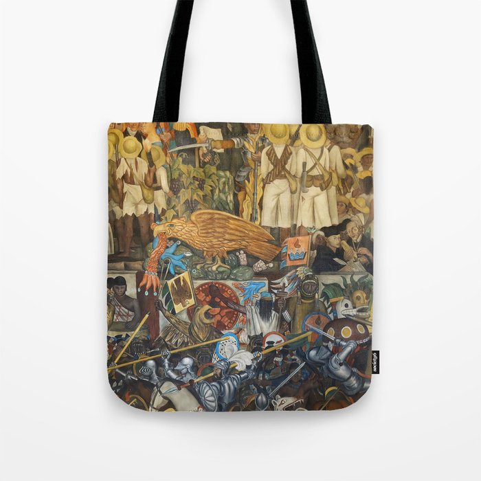 Diego Rivera Murals of the National Palace II Tote Bag Gallery Image 1