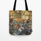 Diego Rivera Murals of the National Palace II Tote Bag Gallery Image 1