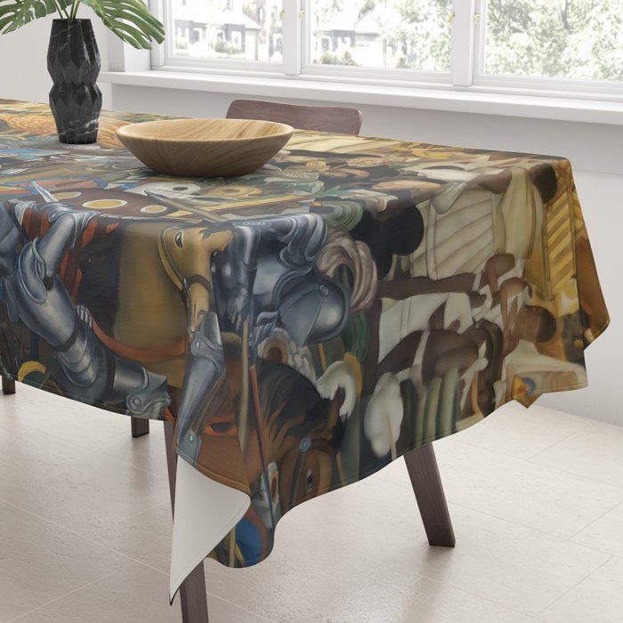 Diego Rivera Murals of the National Palace II Tablecloth Gallery Image 3