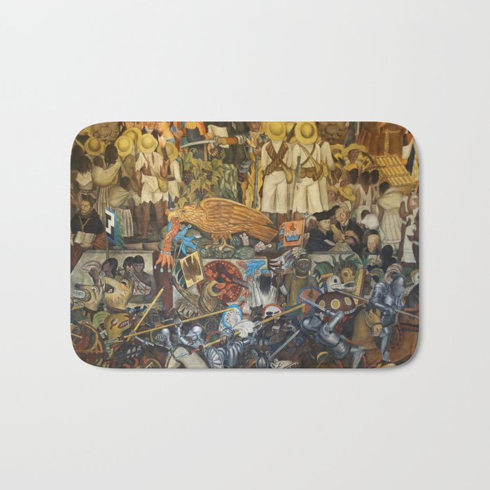 Diego Rivera Murals of the National Palace II Bath Mat Gallery Image 1