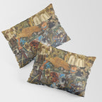 Diego Rivera Murals of the National Palace II Pillow Sham Gallery Image 3