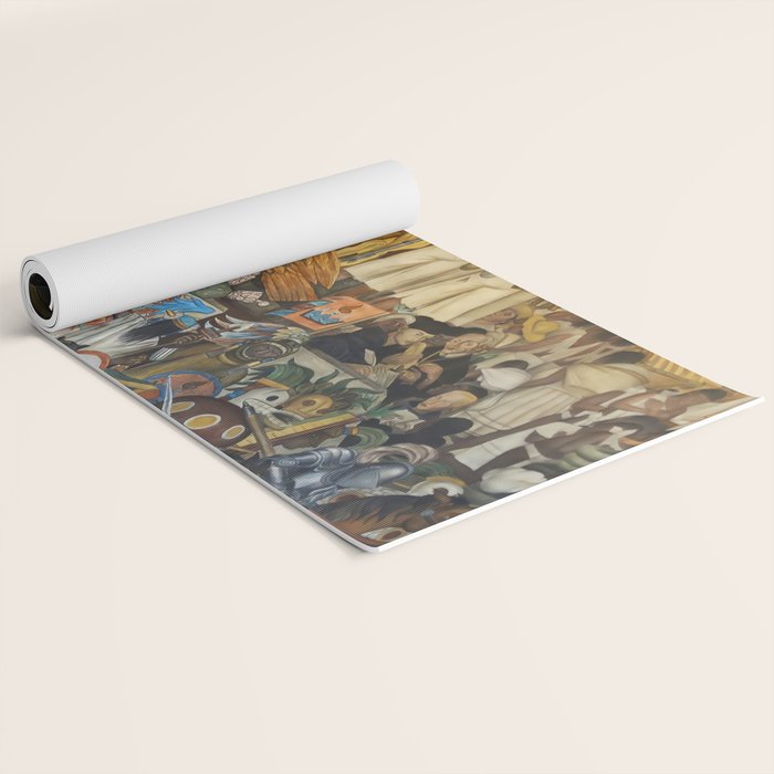 Diego Rivera Murals of the National Palace II Yoga Mat Gallery Image 2