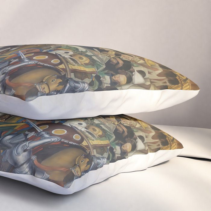 Diego Rivera Murals of the National Palace II Pillow Sham Gallery Image 3