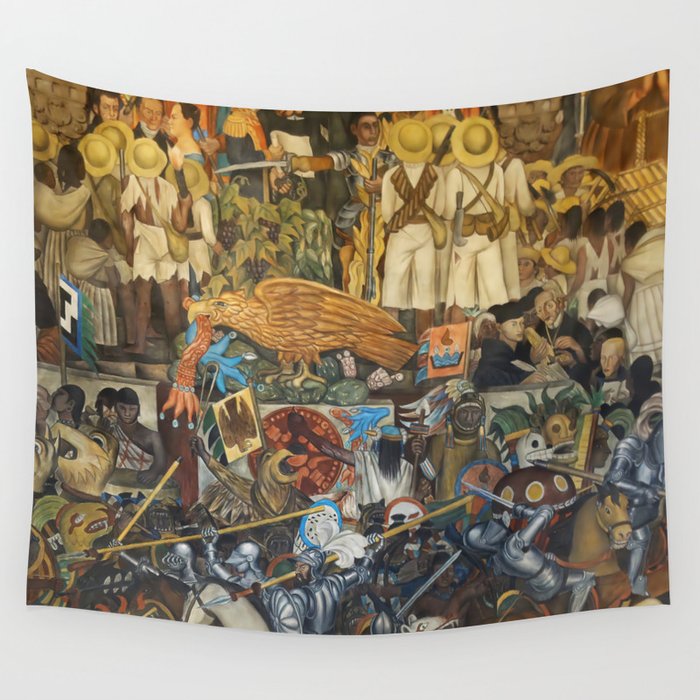 Diego Rivera Murals of the National Palace II Wall Tapestry Gallery Image 4