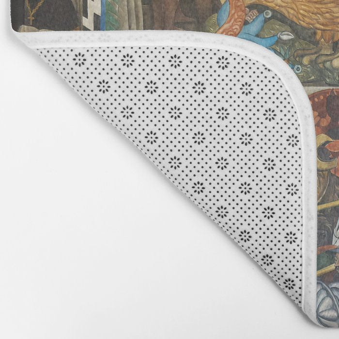 Diego Rivera Murals of the National Palace II Bath Mat Gallery Image 2