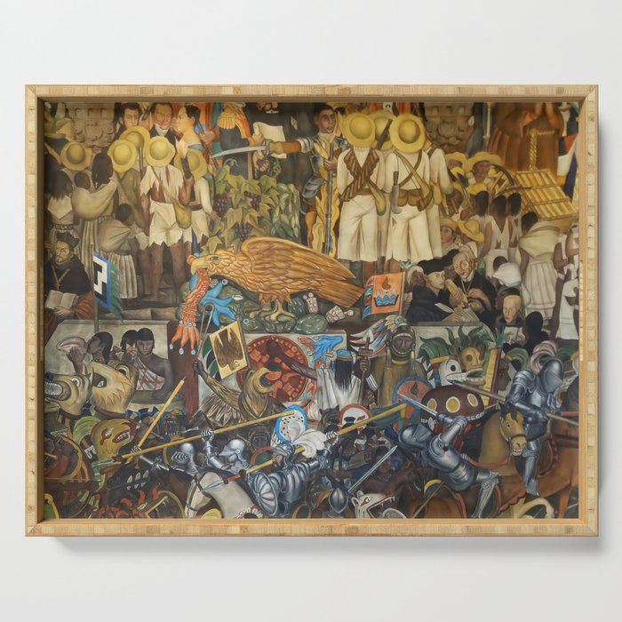 Diego Rivera Murals of the National Palace II Serving Tray Gallery Image 1