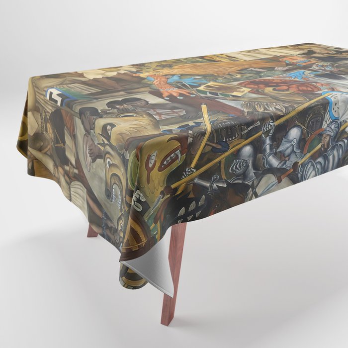 Diego Rivera Murals of the National Palace II Tablecloth Gallery Image 1