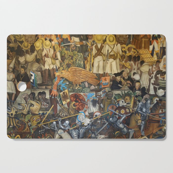 Diego Rivera Murals of the National Palace II Cutting Board Gallery Image 1