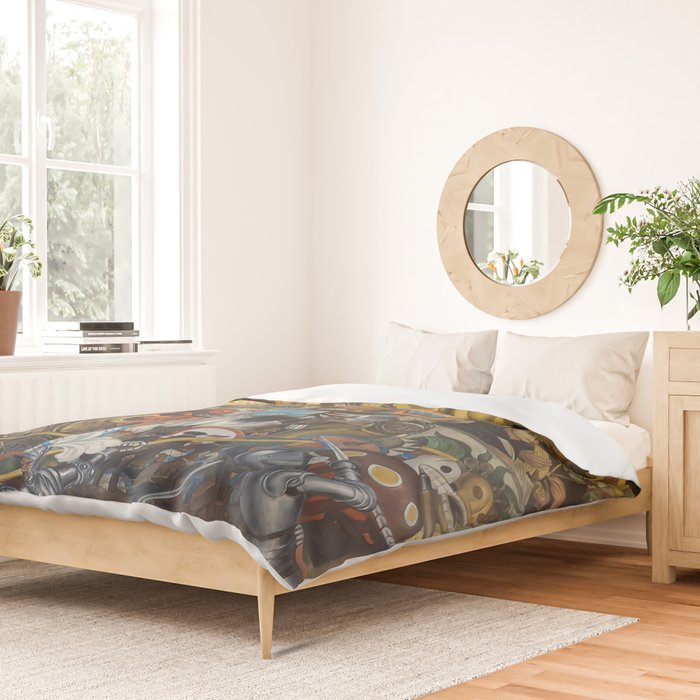 Diego Rivera Murals of the National Palace II Duvet Cover Gallery Image 2