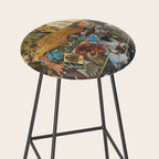 Diego Rivera Murals of the National Palace II Stool Gallery Image 2