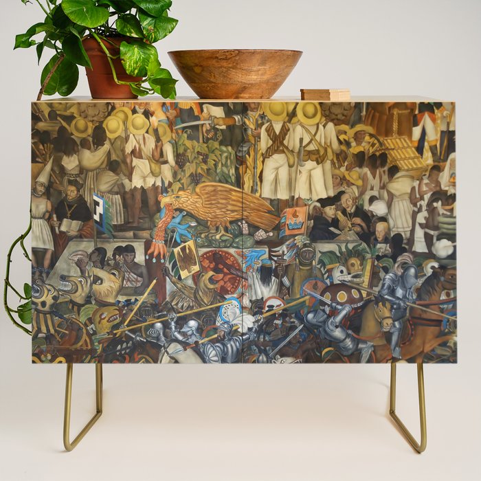 Diego Rivera Murals of the National Palace II Credenza Gallery Image 1