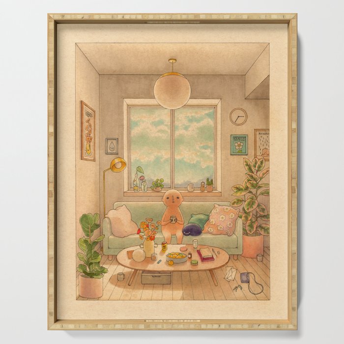 We've Been Alone Since the Start Serving Tray Gallery Image 1