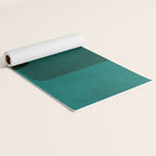 Orange Teal MCM Modern Minimalism Artwork Yoga Mat Gallery Image 2