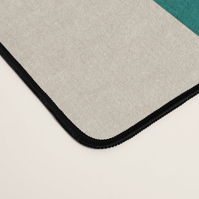 Orange Teal MCM Modern Minimalism Artwork Desk Mat Gallery Image 4