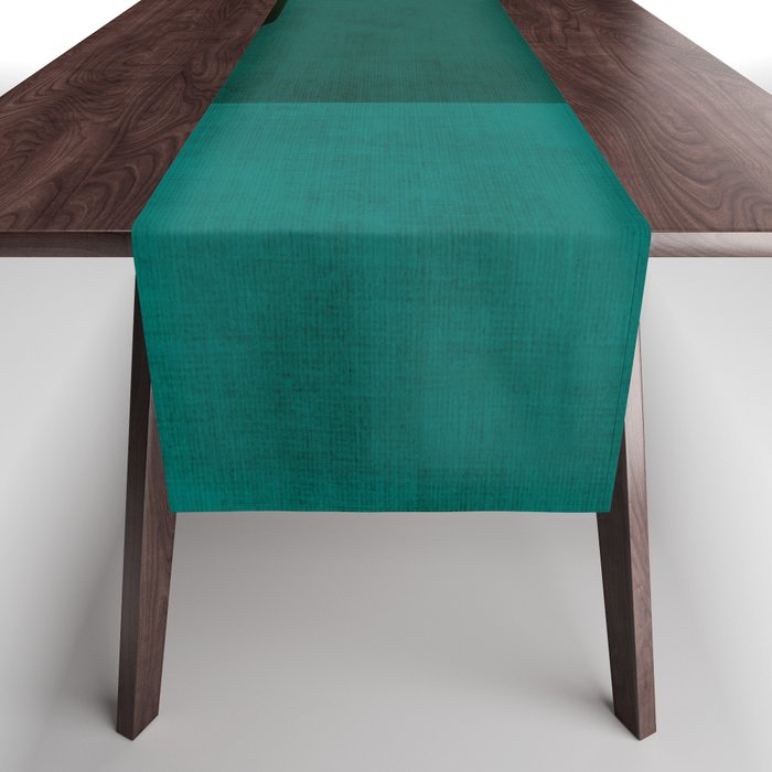 Orange Teal MCM Modern Minimalism Artwork Table Runner Gallery Image 1