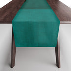 Orange Teal MCM Modern Minimalism Artwork Table Runner Gallery Image 1