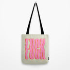 Favorite Word: Peach Wavy Edition Tote Bag Gallery Image 2