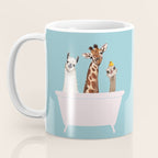 Playful Gangs in Bathtub Blue Coffee Mug Gallery Image 3
