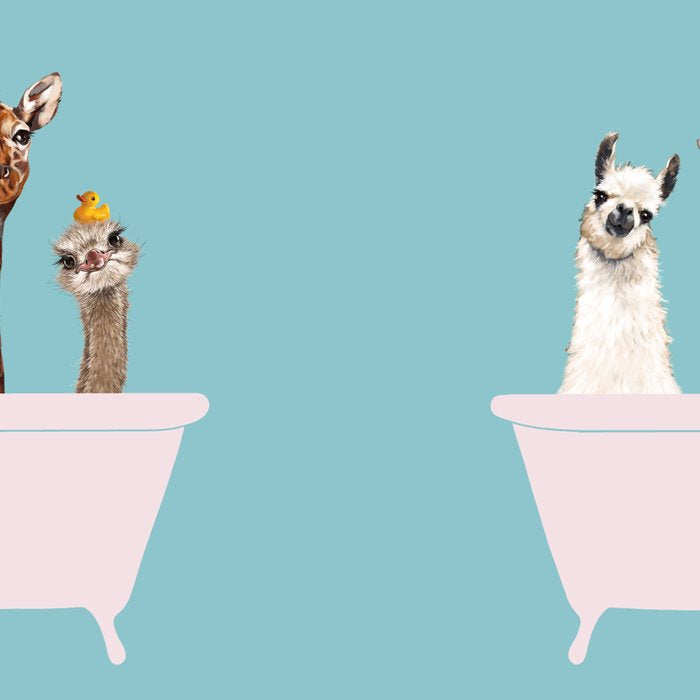 Playful Gangs in Bathtub Blue Coffee Mug Gallery Image 2