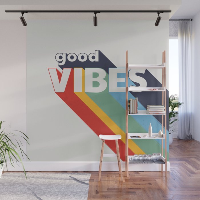 GOOD VIBES  Wall Mural Gallery Image 1