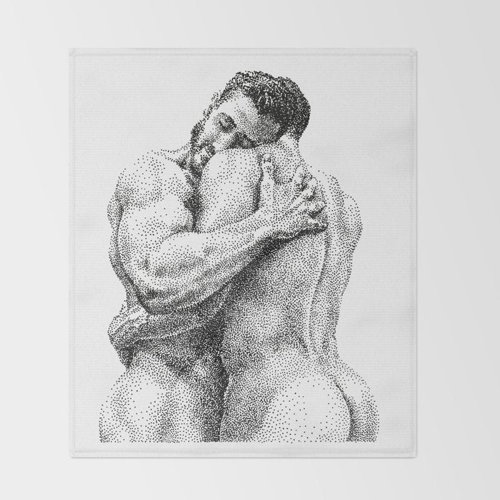 The Lovers - NOODDOODs Throw Blanket Gallery Image 2